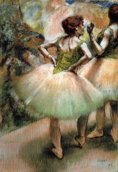 Edgar Degas : Dancers, Pink and Green II